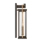 Lendel 8'' Twilight Bronze + Textured Gold Outdoor Sconce by Crystorama