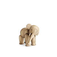 Kay Bojesen Elephant Liliput, Oak, H: 3" By Kay Bojesen