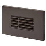 LED Step Lighting Louver Amber LED Step -15 Step Light — Painted Antique Bronze