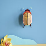 Lemon Fruit Beetle Wall Art, styled in an interior