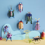 Lemon Fruit Beetle Wall Art, styled in an interior