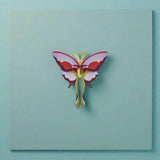 Lilac Comet Butterfly Wall Art, styled in an interior