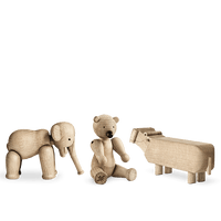 Kay Bojesen Liliput Set, Oak, 3 Pcs. By Kay Bojesen