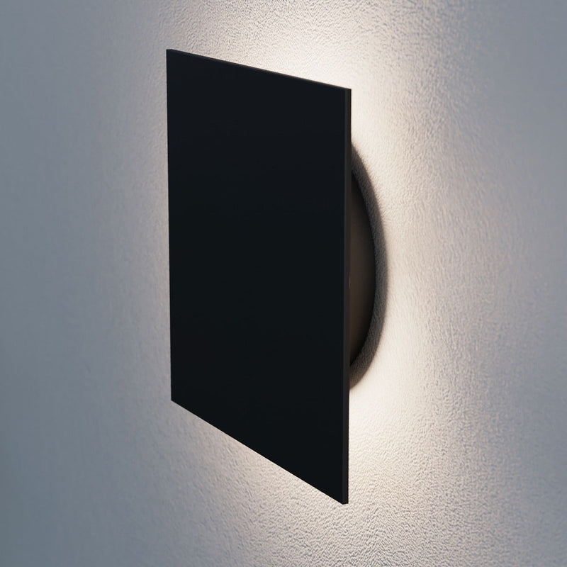 LP Wall Sconce Square Textured Black By Sonneman Detailed View