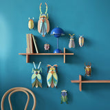 Lunar Jewel Beetle Wall Art, styled in an interior