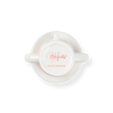 Bjørn Wiinblad Lady with Hat Candle Holder, Pink/Yellow, H: 6.3" By Bjorn Wiinblad