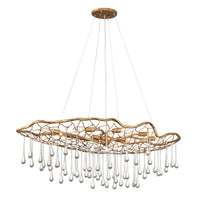 Laguna Medium Eight Light Linear - Burnished Gold - by Hinkley