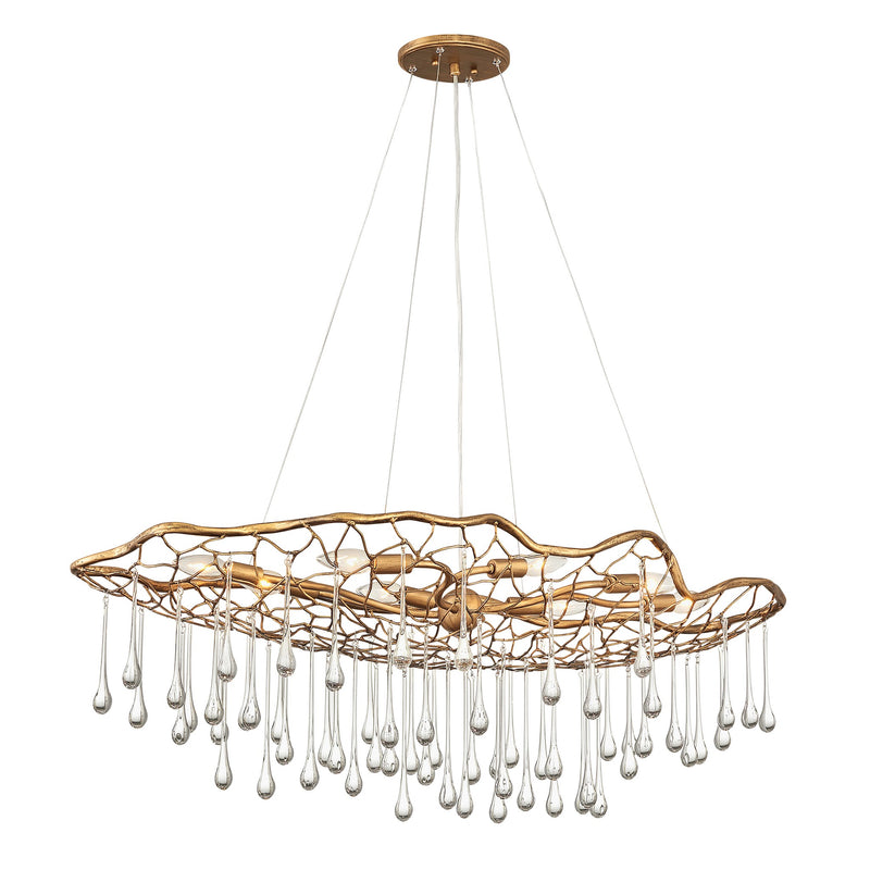 Laguna Medium Eight Light Linear - Burnished Gold - by Hinkley
