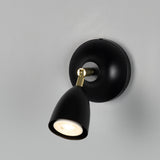 Lainio Wall Light Polished_Brass_Matt_Black_Shade
