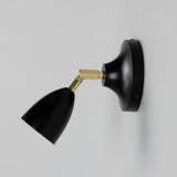 Lainio Wall Light Polished_Brass_Matt_Black_Shade
