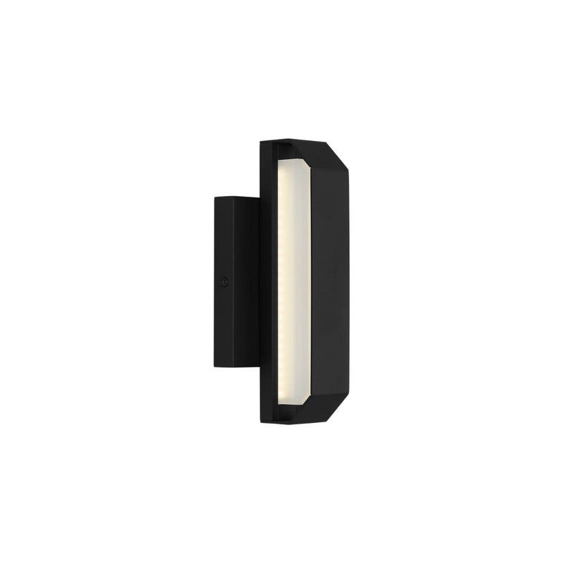 Lakemont Led Outdoor Wall Lantern — 10 Inch, Textured Black