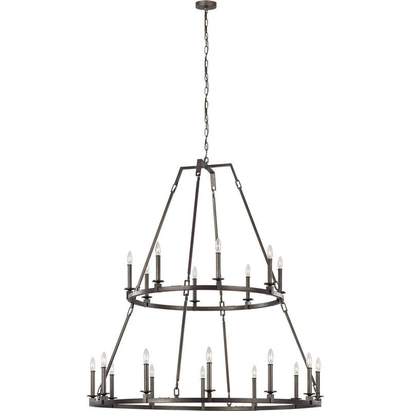 Landen Two Tier Chandelier — 48", Smith Steel