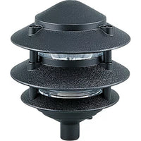Landscape Lighting Tiered Path Landscape Path Light — Black