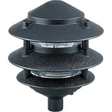Landscape Lighting Tiered Path Landscape Path Light — Black