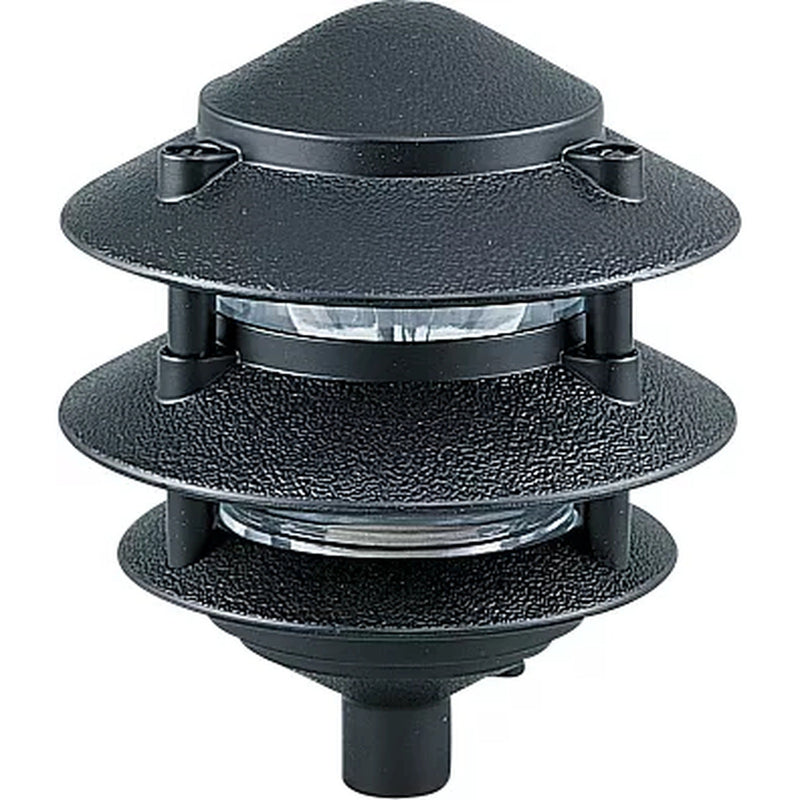 Landscape Lighting Tiered Path Landscape Path Light — Black