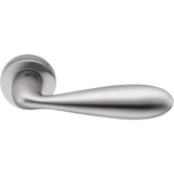 Lara Door Lever in Satin Chrome by Colombo Design