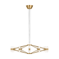 Lassell Chandelier Natural Brass 1 Tier By Visual Comfort Modern