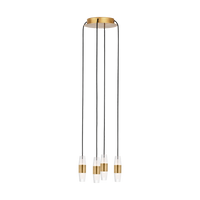 Lassell Chandelier Natural Brass 4 Lights By Visual Comfort Modern
