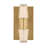 Lassell Wall Sconce Natural Brass Small With Light By Visual Comfort Modern
