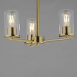 Lateral Chandelier Satin Brass by Maxim Lighting