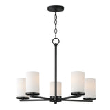 Lateral Chandelier Black by Maxim Lighting