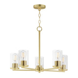 Lateral Chandelier Satin Brass by Maxim Lighting