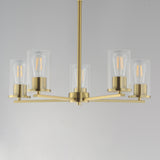 Lateral Chandelier Satin Brass by Maxim Lighting