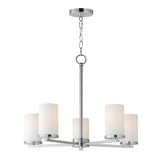 Lateral Chandelier Satin Nickel by Maxim Lighting