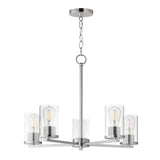 Lateral Chandelier Satin Nickel by Maxim Lighting