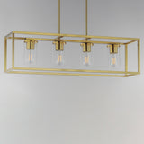 Lateral Linear Suspension Satin Brass by Maxim Lighting