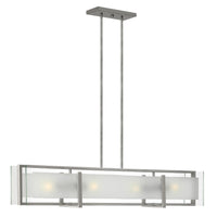 Latitude Medium Four Light Linear - Brushed Nickel - by Hinkley