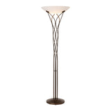 Lattice Floor Lamp, shown in Bronze, by Hubbardton Forge