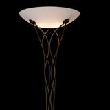 Lattice Floor Lamp detail in Bronze, by Hubbardton Forge