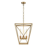 Lattice Pendant — Vintage Brass
