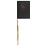 Laurel 2 Light Sconce Vibrant Gold Black By Crystorama - Side View1