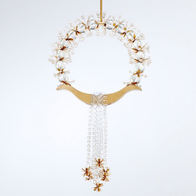 Laurel Pendant Light Heirloom Gold By Schonbek Forever Main View