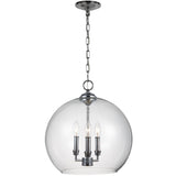 Lawler Orb Pendant — 16", Chrome