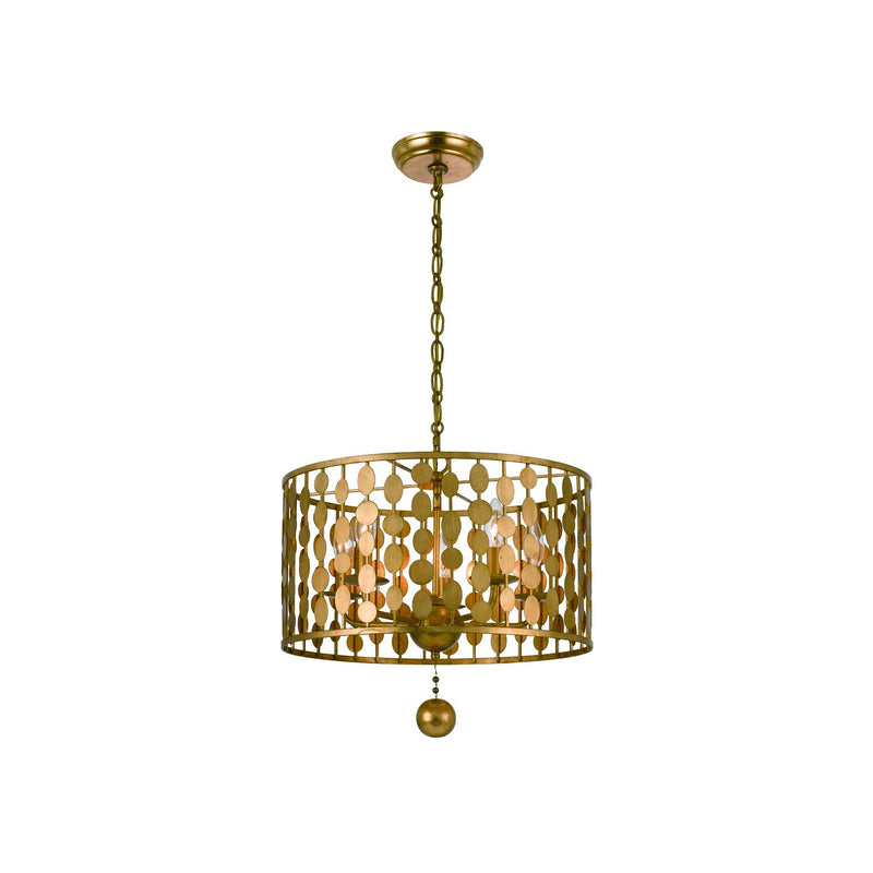 Layla Chandelier 18'' Antique Gold