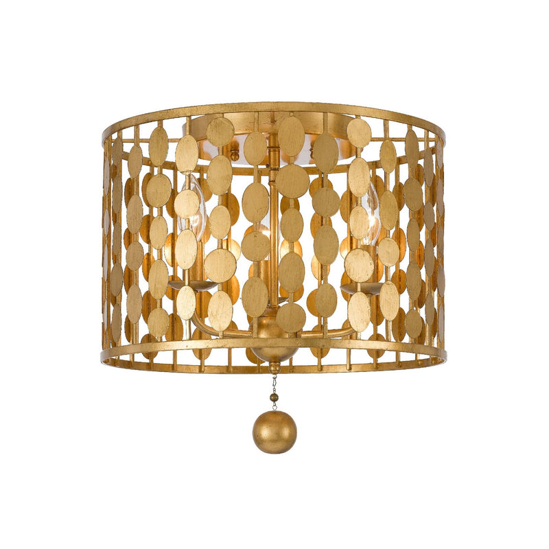Layla Flush Mount 15'' Antique Gold