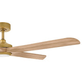 Layton 58” LED Smart Fan - Heritage Brass