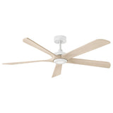 Layton 58” LED Smart Fan - Matte White