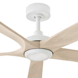 Layton 58” LED Smart Fan - Matte White