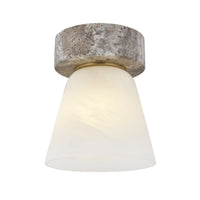 Lea Flush Mount - Patina Brass