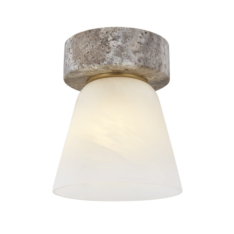 Lea Flush Mount - Patina Brass