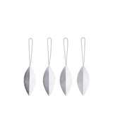 Leaf Ornaments - Silver