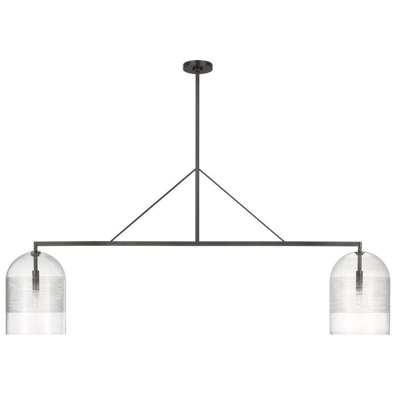 Leano Linear Suspension Light Bronze By Visual Comfort Modern