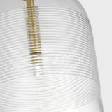 Leano Linear Suspension Light Hand Rubbed Antique Brass By Visual Comfort Modern - Detailed View2