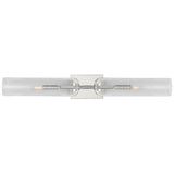 Leano Vanity Light Medium Polished Nickel By Visual Comfort Modern