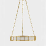 Vintage Brass Small Leda Chandelier by Corbett Lighting