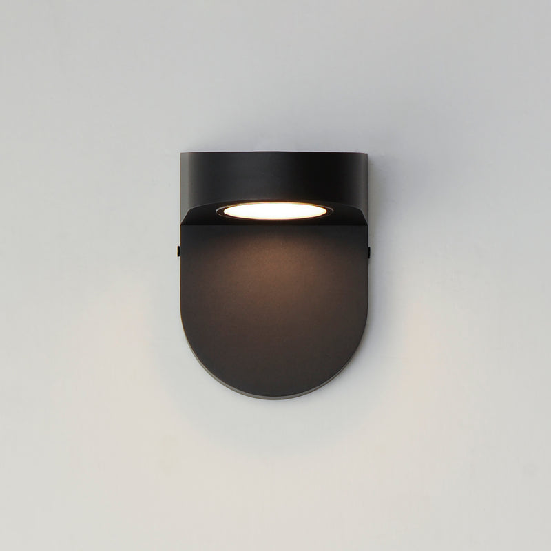 Ledge LED Outdoor Wall Sconce Black By Maxim Lighting  With Light